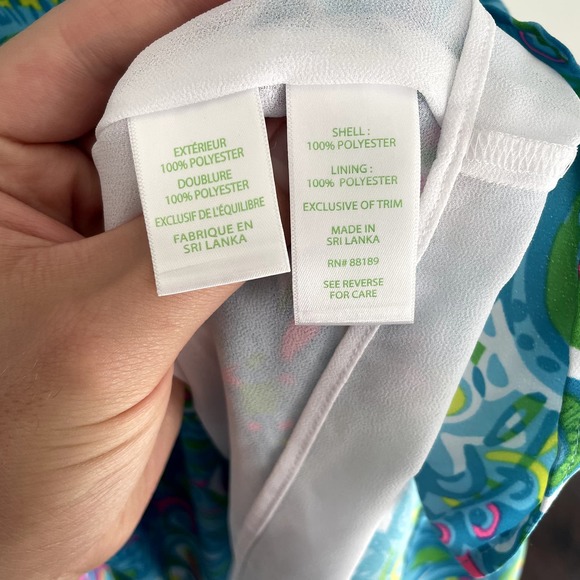 NWT Lilly Pulitzer Shannon Tiered Swing Dress in Seabreeze Blue Women's Size XS - Picture 14 of 16